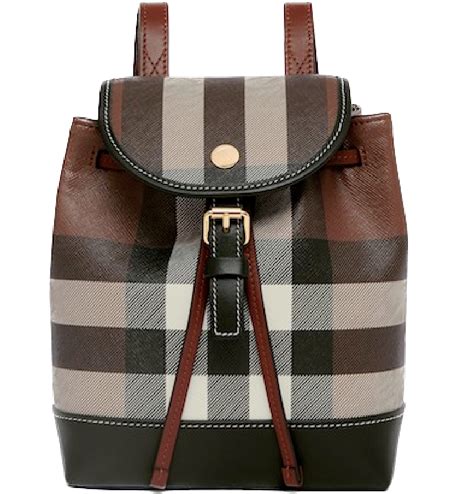 Check Backpack in Dark birch brown 